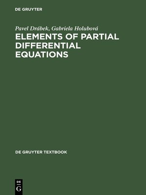 cover image of Elements of Partial Differential Equations